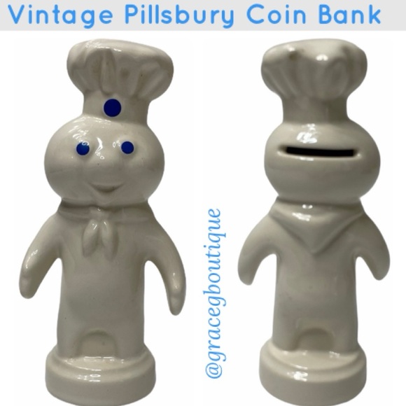 Vintage Other - Vintage Pillsbury Doughboy Coin Bank 70’s 80’s Vintage Antique Collectors Item